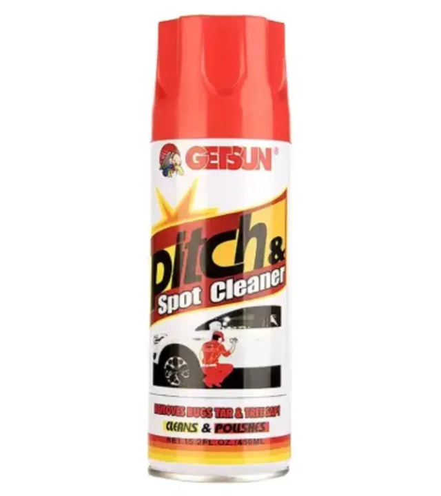 GETSUN Spot & Pitch Cleaner – Removes Bugs, TAR & Tree SAP, Cleans & Polishes Car Washing Liquid
